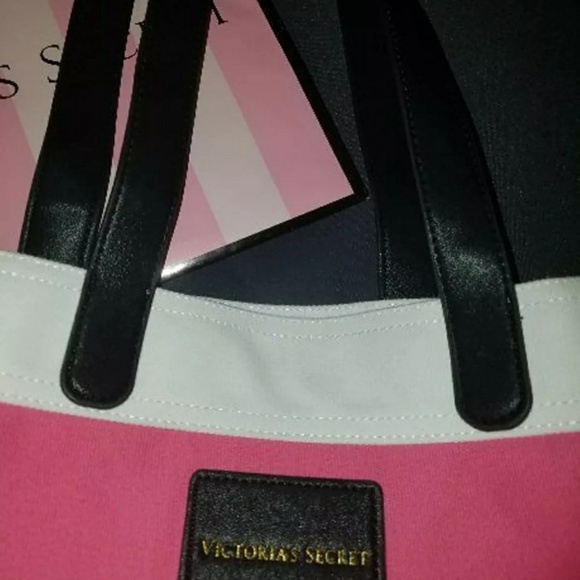👜VICTORIA'S SECRET LARGE PINK TOTE BAG! BNIP!!👜 - Picture 4 of 4